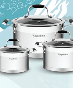 Bộ nồi inox Nagakawa Fuyu NAG1354