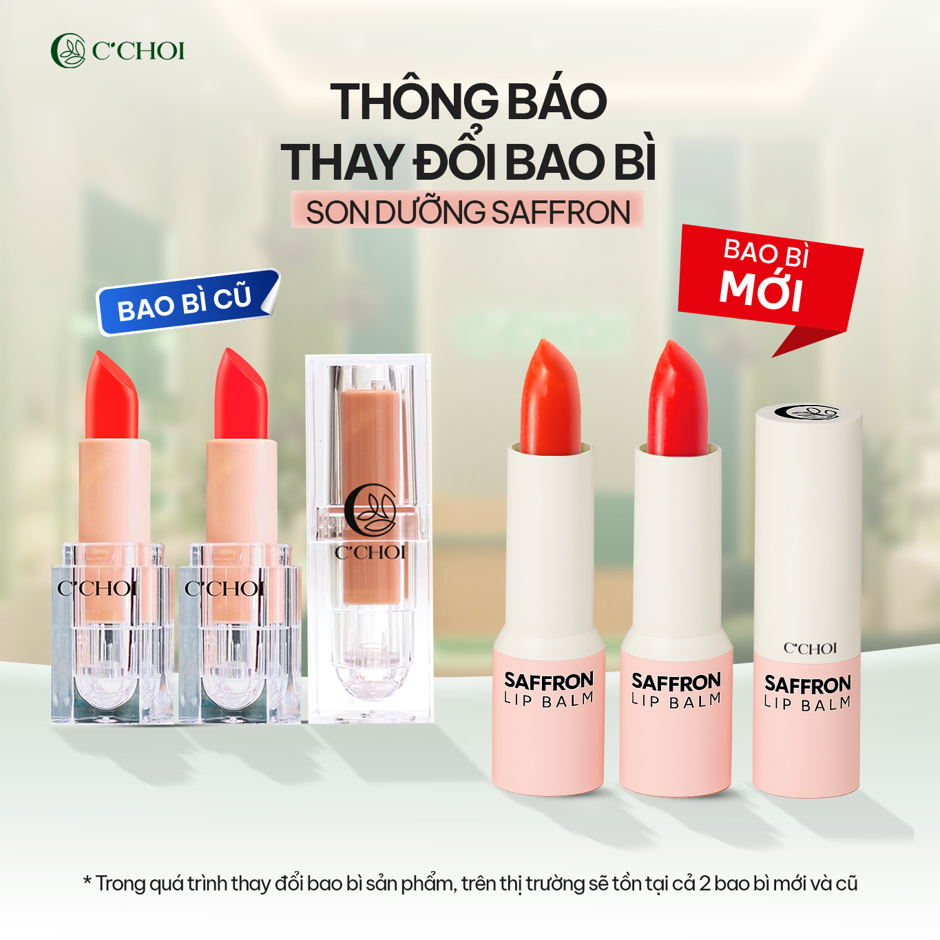 Son Dưỡng Saffron C’Choi Có Màu