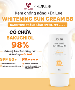 Kem Chống Nắng +Dr.lee BB Nâng Tone Trắng Sáng SPF50+/PA++++ Bakuchiol 98% (50g)