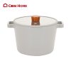 Nồi Hàn Quốc sâu lòng FIKA Reserve 22cm, đáy từ toàn bộ, nắp kính, màu xanh xám_365133