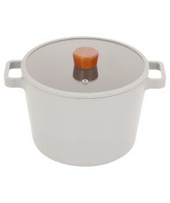 Nồi Hàn Quốc sâu lòng FIKA Reserve 22cm, đáy từ toàn bộ, nắp kính, màu xanh xám_365133