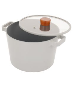 Nồi Hàn Quốc sâu lòng FIKA Reserve 22cm, đáy từ toàn bộ, nắp kính, màu xanh xám_365133