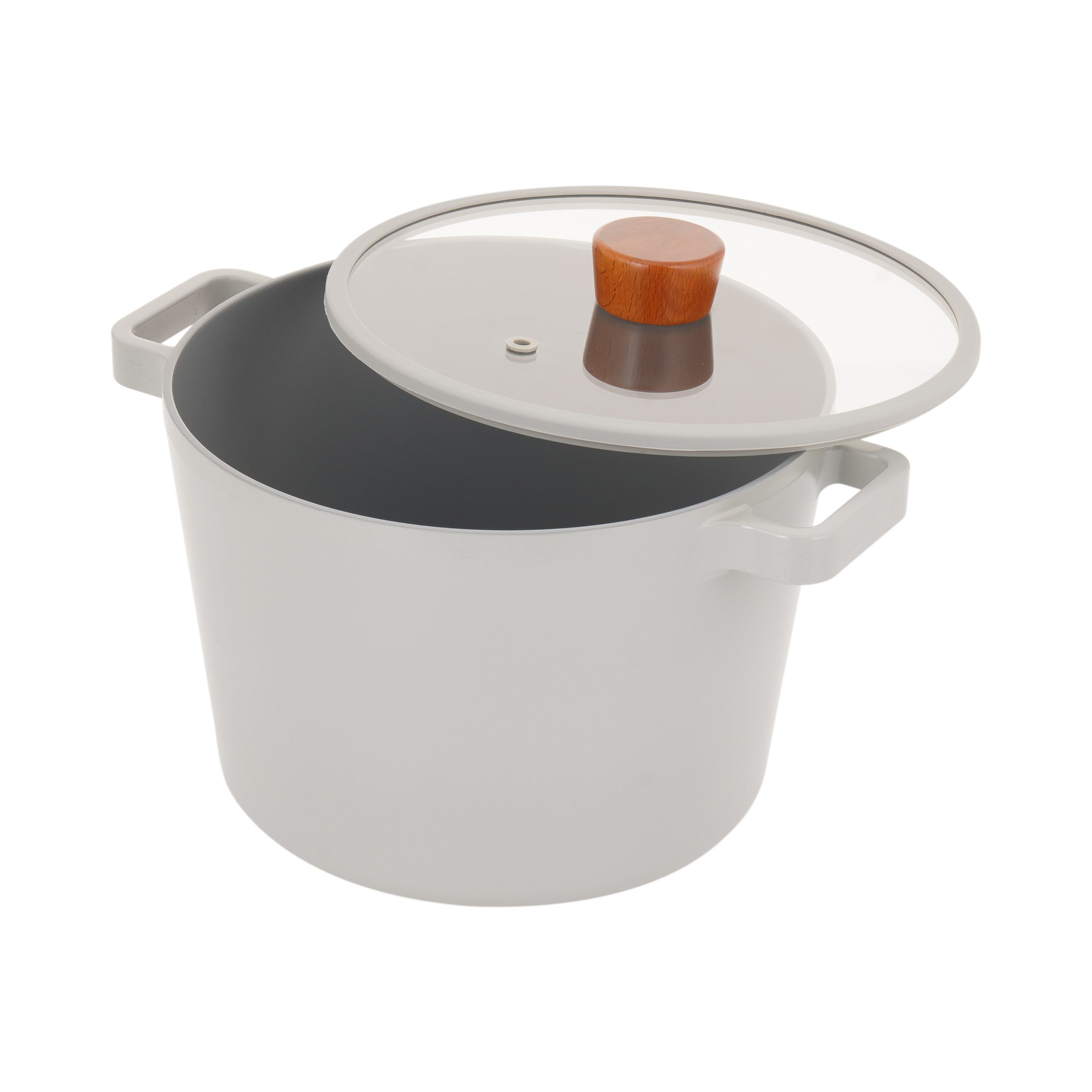 Nồi Hàn Quốc sâu lòng FIKA Reserve 22cm, đáy từ toàn bộ, nắp kính, màu xanh xám_365133