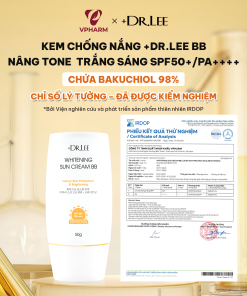 Kem Chống Nắng +Dr.lee BB Nâng Tone Trắng Sáng SPF50+/PA++++ Bakuchiol 98% (50g)