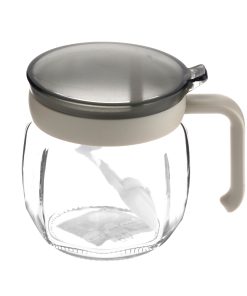 Hũ thủy tinh đựng gia vị có thanh gạt kèm muỗng dung tích 420ml_376064