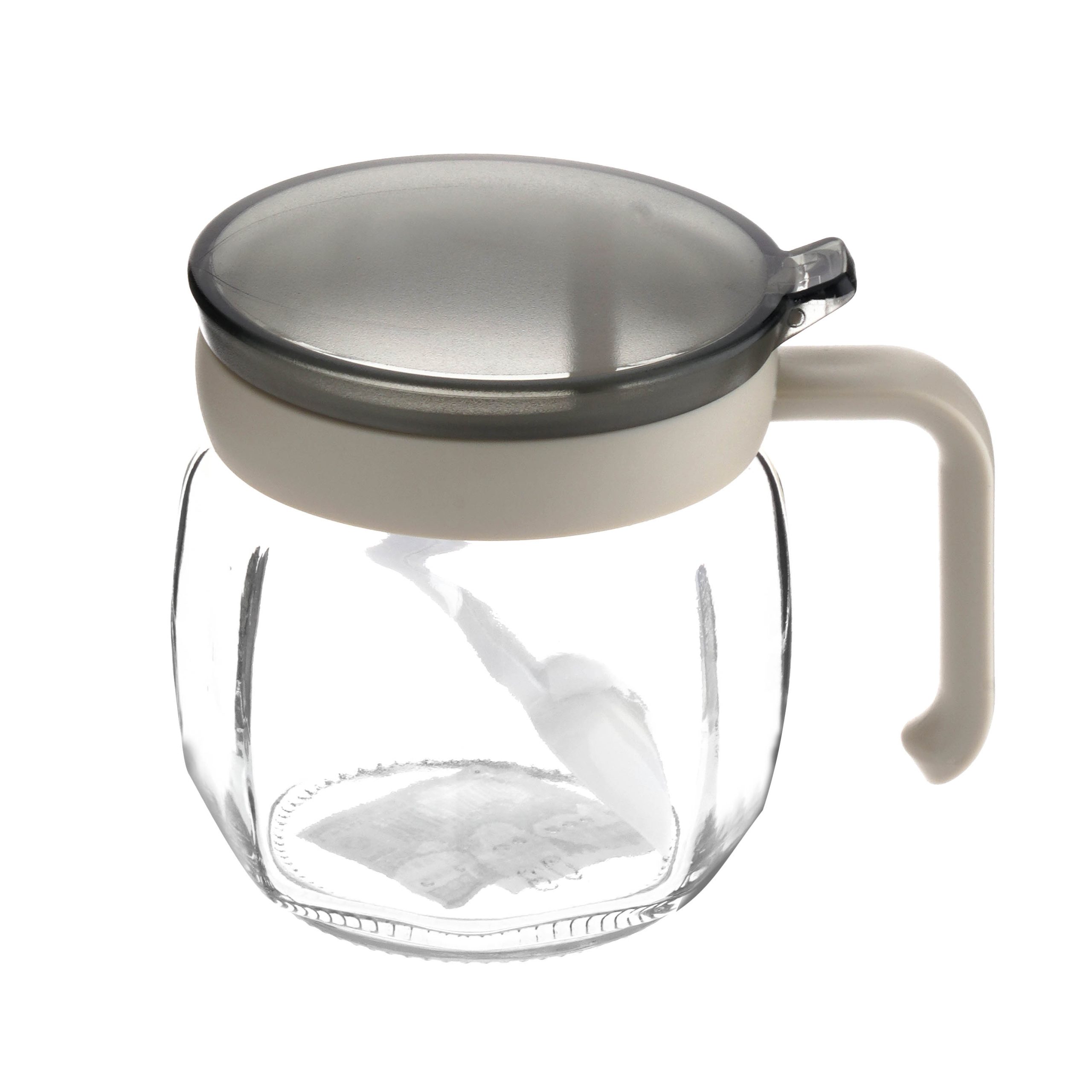 Hũ thủy tinh đựng gia vị có thanh gạt kèm muỗng dung tích 420ml_376064