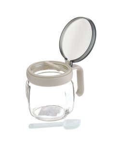Hũ thủy tinh đựng gia vị có thanh gạt kèm muỗng dung tích 420ml_376064
