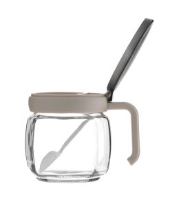 Hũ thủy tinh đựng gia vị có thanh gạt kèm muỗng dung tích 420ml_376064