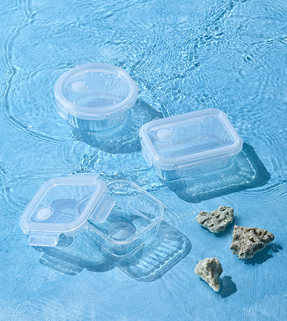 Hộp đựng thực phẩm thủy tinh Neoflam Wavelock V 800ML_364365