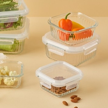 Hộp đựng thực phẩm thủy tinh Neoflam Wavelock V 800ML_364365