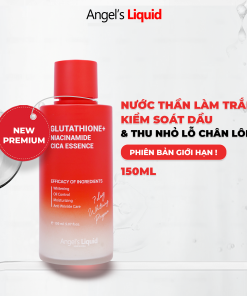 [NEW PREMIUM] Nước thần ANGEL’S LIQUID GLUTATHIONE PLUS NIACINAMIDE CICA hỗ trợ làm trắng, kiểm soát dầu & thu nhỏ lỗ chân lông (chai 150ml)