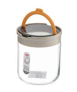 Hũ thủy tinh đựng gia vị, thực phẩm có nắp khóa an toàn, màu ngẫu nhiên 700ml_364385