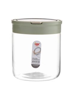 Hũ thủy tinh đựng gia vị, thực phẩm có nắp khóa an toàn, màu ngẫu nhiên 700ml_364385