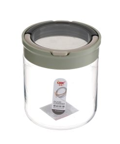 Hũ thủy tinh đựng gia vị, thực phẩm có nắp khóa an toàn, màu ngẫu nhiên 700ml_364385