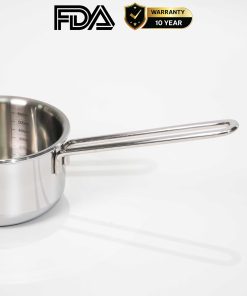 Chảo inox 316 12cm thành cao, cao cấp KUCHEN KU SP121316