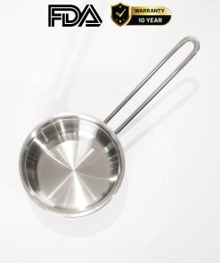 Chảo inox 316 12cm thành cao, cao cấp KUCHEN KU SP121316