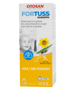 Siro Ho Thảo Dược Otosan Fortuss, Giảm Ho, Tiêu Đờm – Giảm Ho Khan & Ho Đờm – Chai 180g