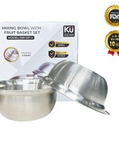 Set rổ – chậu 2 món 27cm inox 304 mã SW-021-2