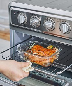 Hộp đựng thực phẩm thủy tinh 2 ngăn Wavelock V 630ML_364370