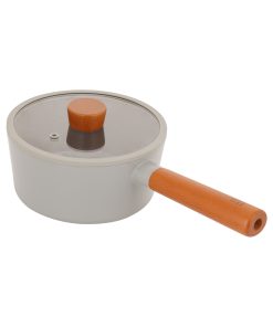 Quánh Hàn Quốc FIKA Object 18cm, đáy từ toàn bộ, nắp kính, màu xanh xám_365131