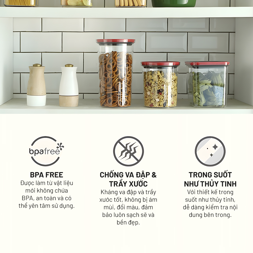 Hộp nhựa kín thông minh 1100ml_364382