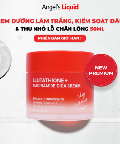 [NEW PREMIUM] Kem ANGEL’S LIQUID GLUTATHIONE PLUS NIACINAMIDE CICA CREAM hỗ trợ làm trắng, kiểm soát dầu & thu nhỏ lỗ chân lông (hộp 50ml)