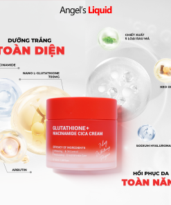 [NEW PREMIUM] Kem ANGEL’S LIQUID GLUTATHIONE PLUS NIACINAMIDE CICA CREAM hỗ trợ làm trắng, kiểm soát dầu & thu nhỏ lỗ chân lông (hộp 50ml)