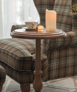 Bàn bên CELESTINE Fenchi Homme màu gỗ lộ tom