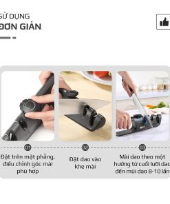 Dụng cụ mài dao 3 tầng Olivo KS1