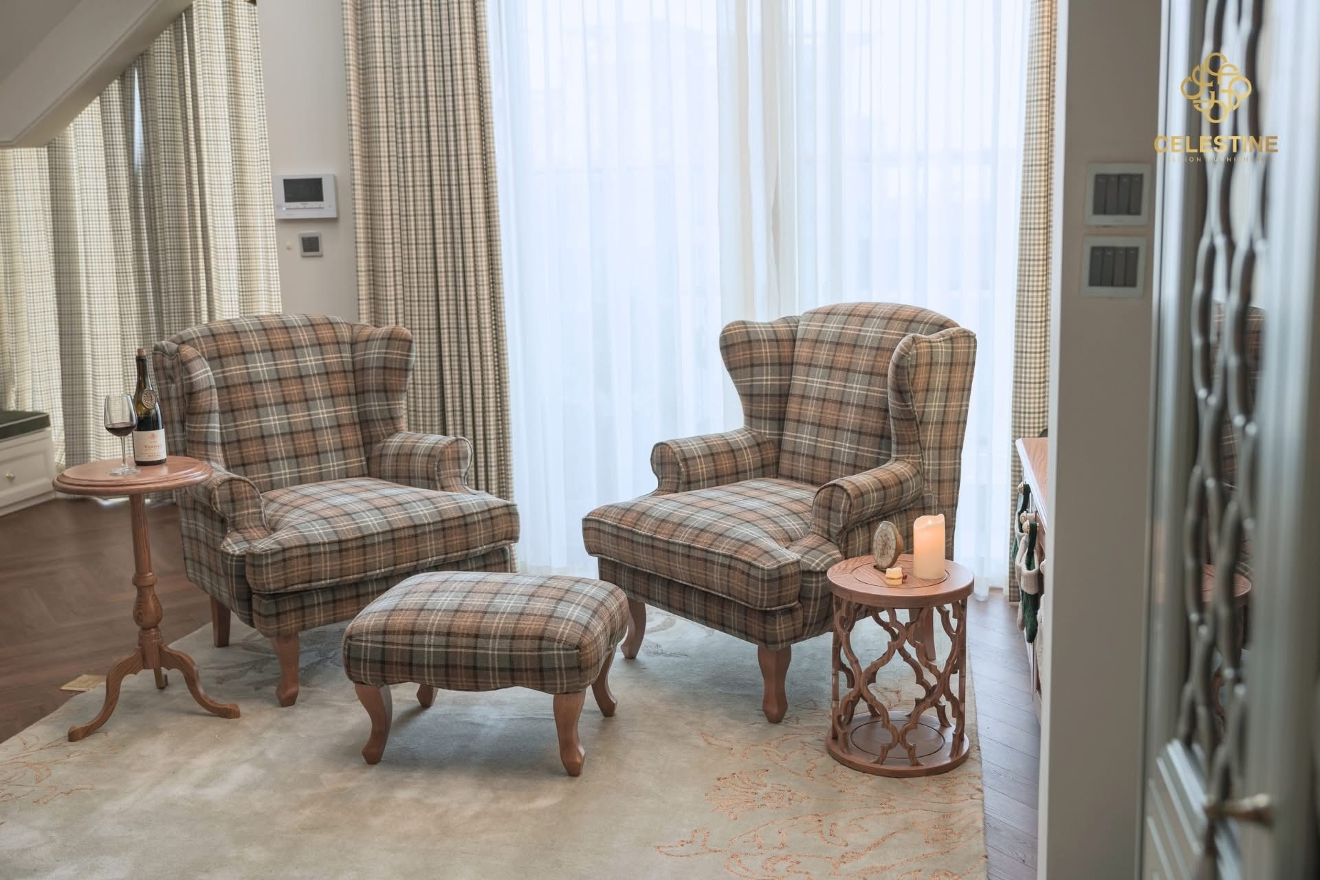 Bộ sản phẩm Góc thư giãn đôi CELESTINE Silver Love