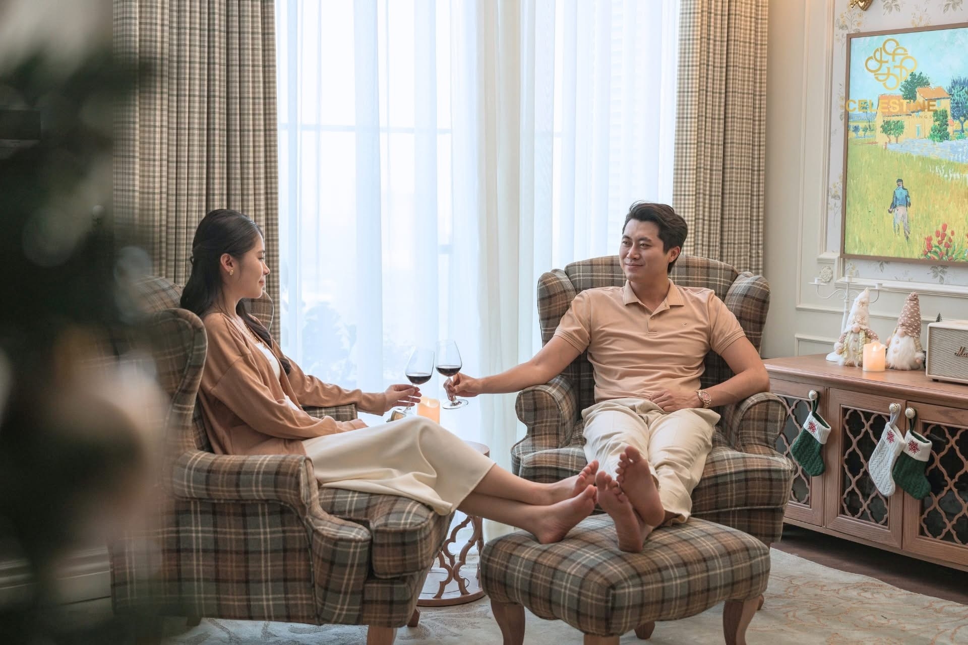 Bộ sản phẩm Góc thư giãn đôi CELESTINE Silver Love