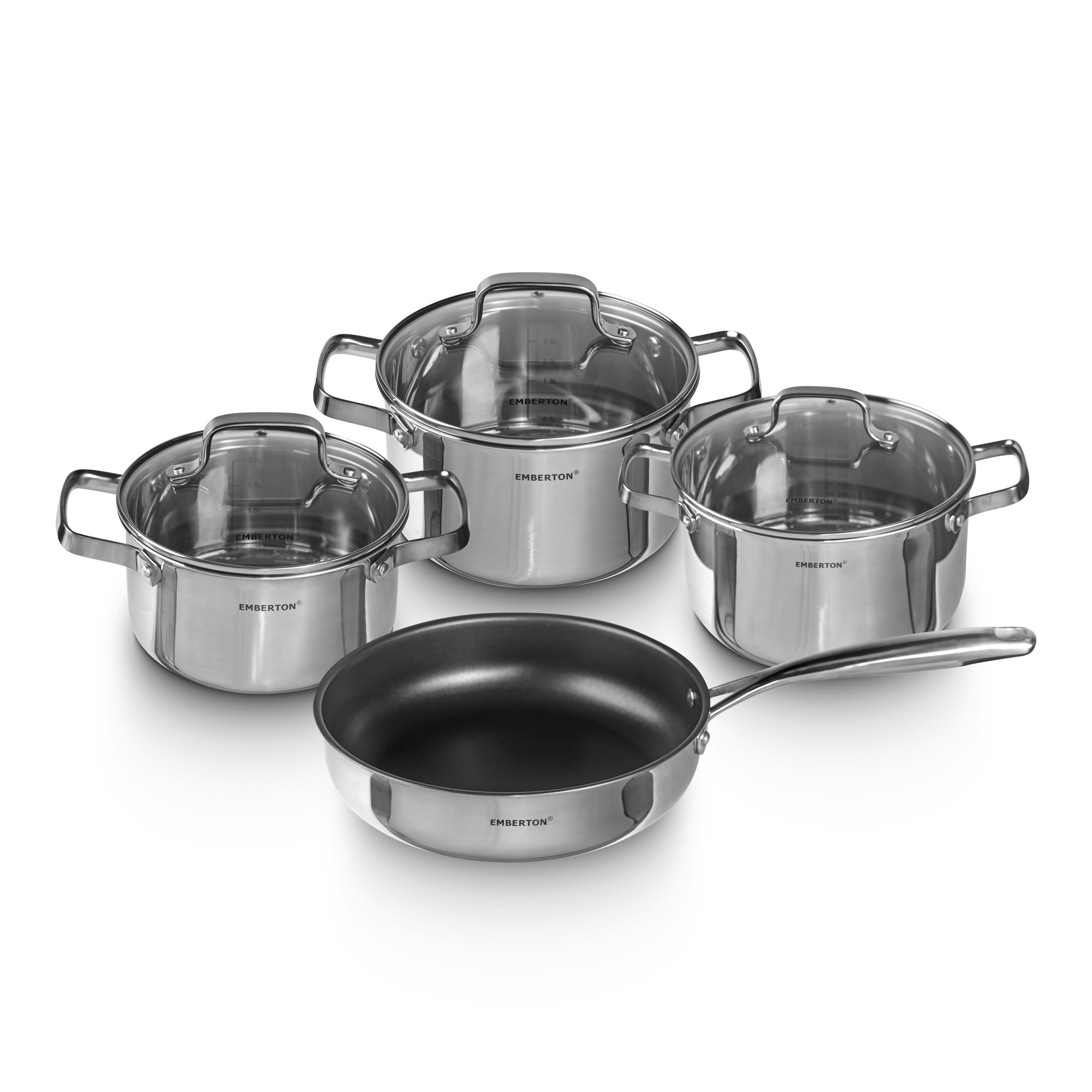 Bộ nồi inox 4 món EMBERTON EB BHM04316ST