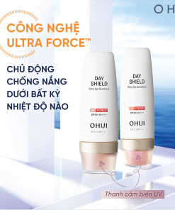 Kem chống nắng OHUI UV Force chống tia UV gấp 2 lần tạo lớp nền tươi sáng, siêu mỏng nhẹ, không lem trôi – 50ml