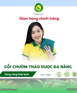 Gối Chườm Thảo Dược Đa Năng Sunbeleaf – Giảm Đau Cổ, Vai, Gáy Và Người Làm Việc Tư Thế Ngồi – 1 Gối 1,2kg