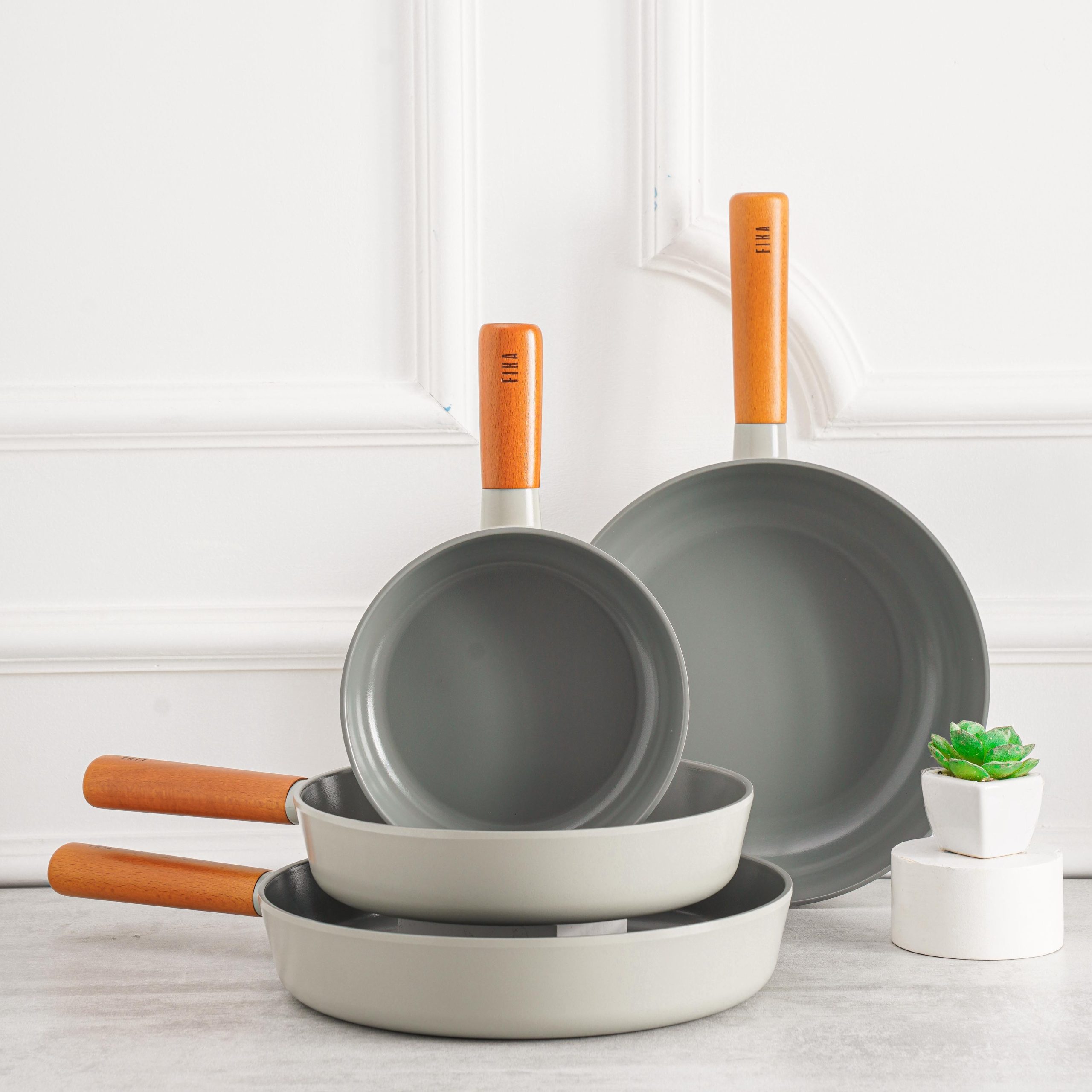 Chảo Hàn Quốc FIKA Reserve 24cm, đáy từ toàn bộ, màu xanh xám_365127