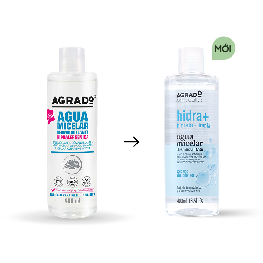Nước tẩy trang AGRADO micellar 400ml