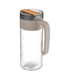 Bình dầu thủy tinh tự mở nắp có tay cầm màu ngẫu nhiên dung tích 560ml_376069