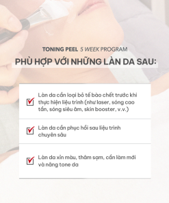 Giải Pháp Peel Phục Hồi Chuyên Sâu Làm Trắng Da Mờ Thâm Nám Cell Fusion C Expert Toning Peel 5 Tuần