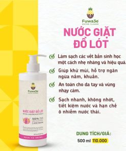 Nước Giặt Đồ Lót Chuyên Dụng Fuwa3e cho da nhạy cảm 500ml