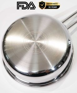 Chảo rán inox 316 14cm cao cấp KUCHEN KU SHP141316