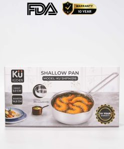 Chảo rán inox 316 14cm cao cấp KUCHEN KU SHP141316