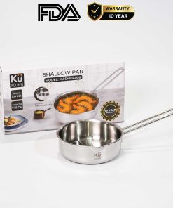 Chảo rán inox 316 14cm cao cấp KUCHEN KU SHP141316
