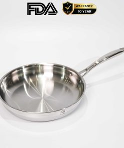 Chảo rán inox 316 28cm cao cấp KUCHEN KU FP281316