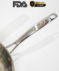 Chảo rán inox 316 28cm cao cấp KUCHEN KU FP281316