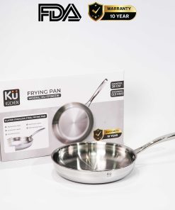 Chảo rán inox 316 28cm cao cấp KUCHEN KU FP281316