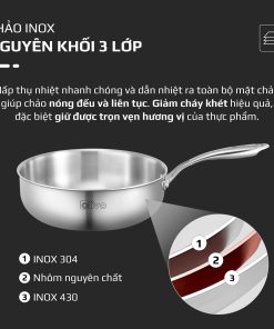 Chảo inox OLIVO 2685