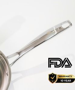 Chảo inox 316 20cm lòng sâu cao cấp KUCHEN KU W201316