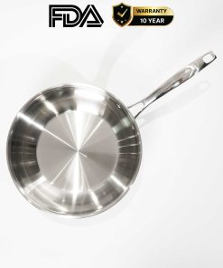 Chảo inox 316 28cm lòng sâu cao cấp KUCHEN KU W281316