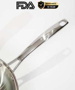 Chảo inox 316 24cm lòng sâu cao cấp KUCHEN KU W241316