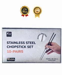 Bộ 10 đôi đũa inox 316 Molybdenum KU SKC041
